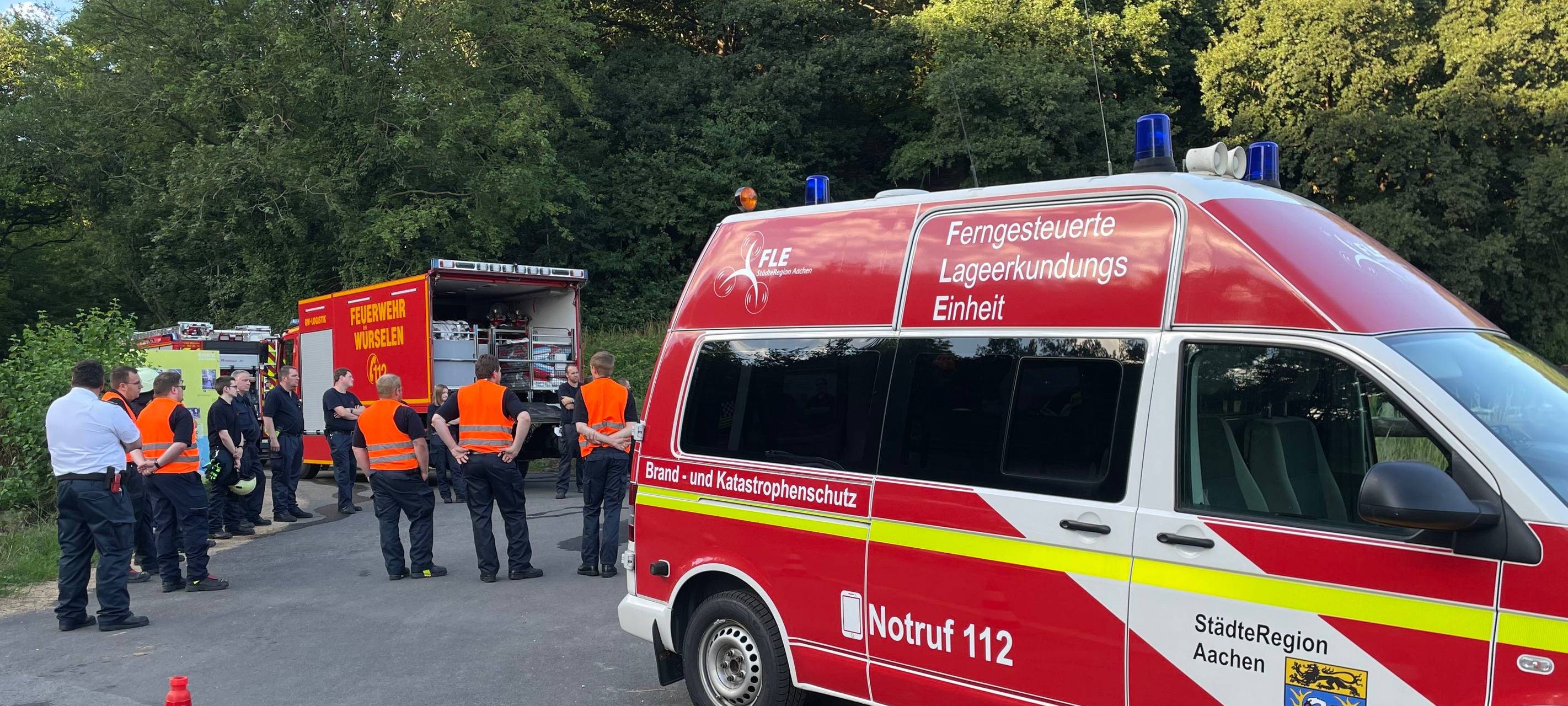 Übung: Drohneneinsatz bei Waldbränden