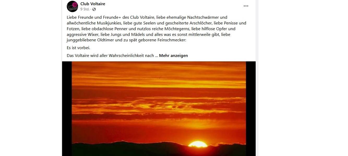 Aachen: "Club Voltaire" wohl bald dicht