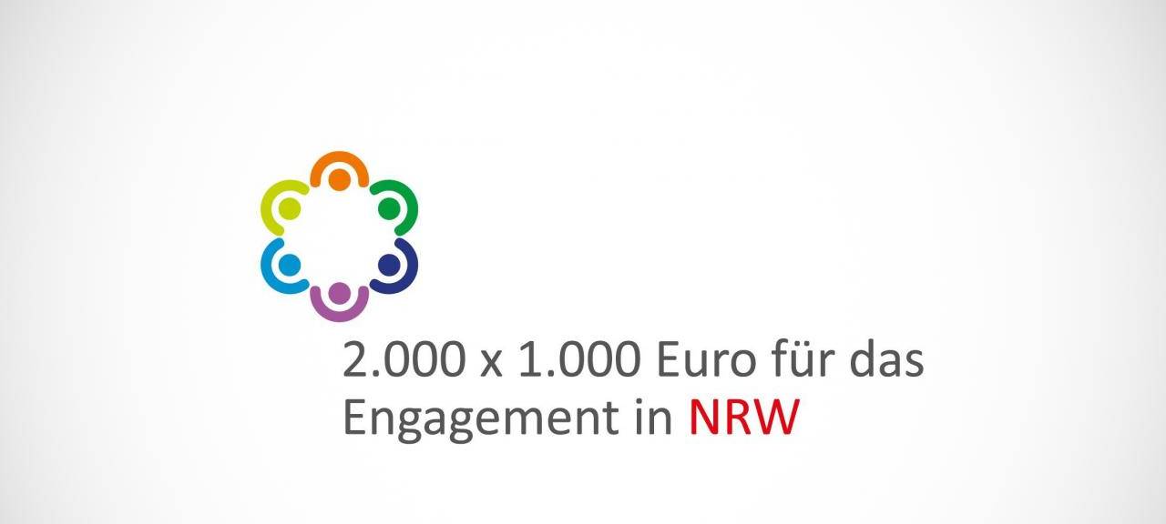Fördergelder beantragen: 2.000x1.000 Euro für das Engagement