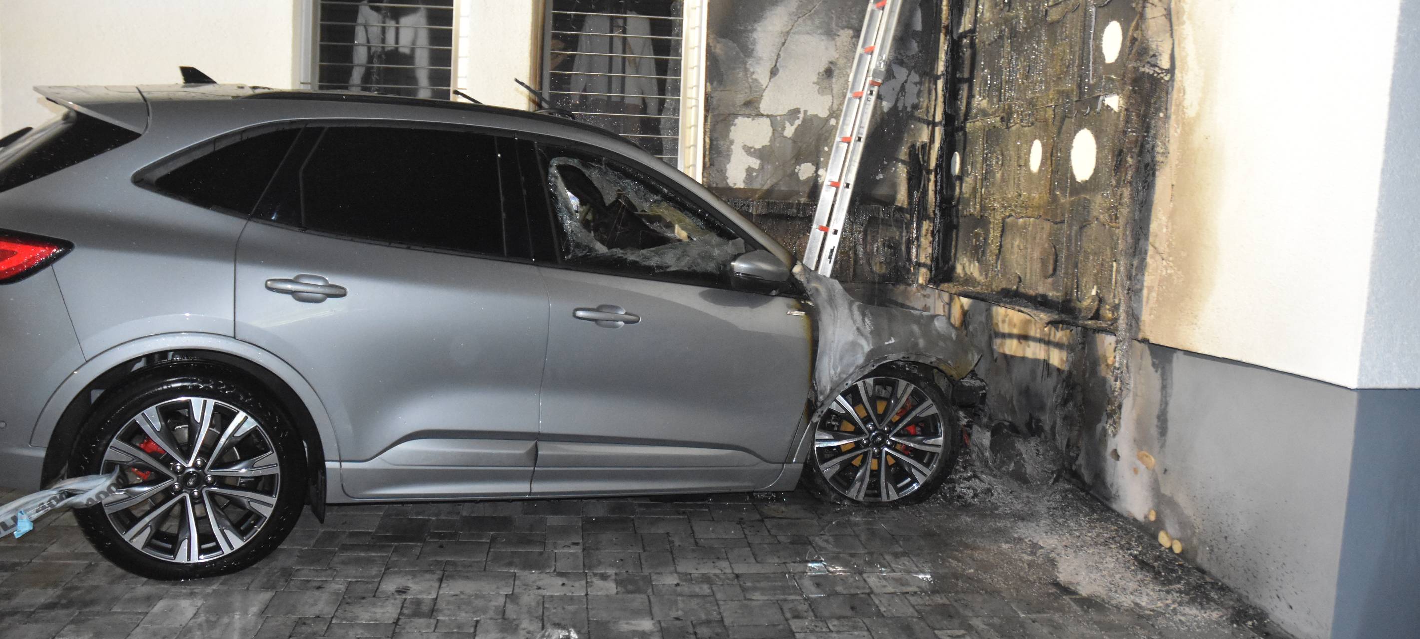 E-Auto-Brand in Alsdorf