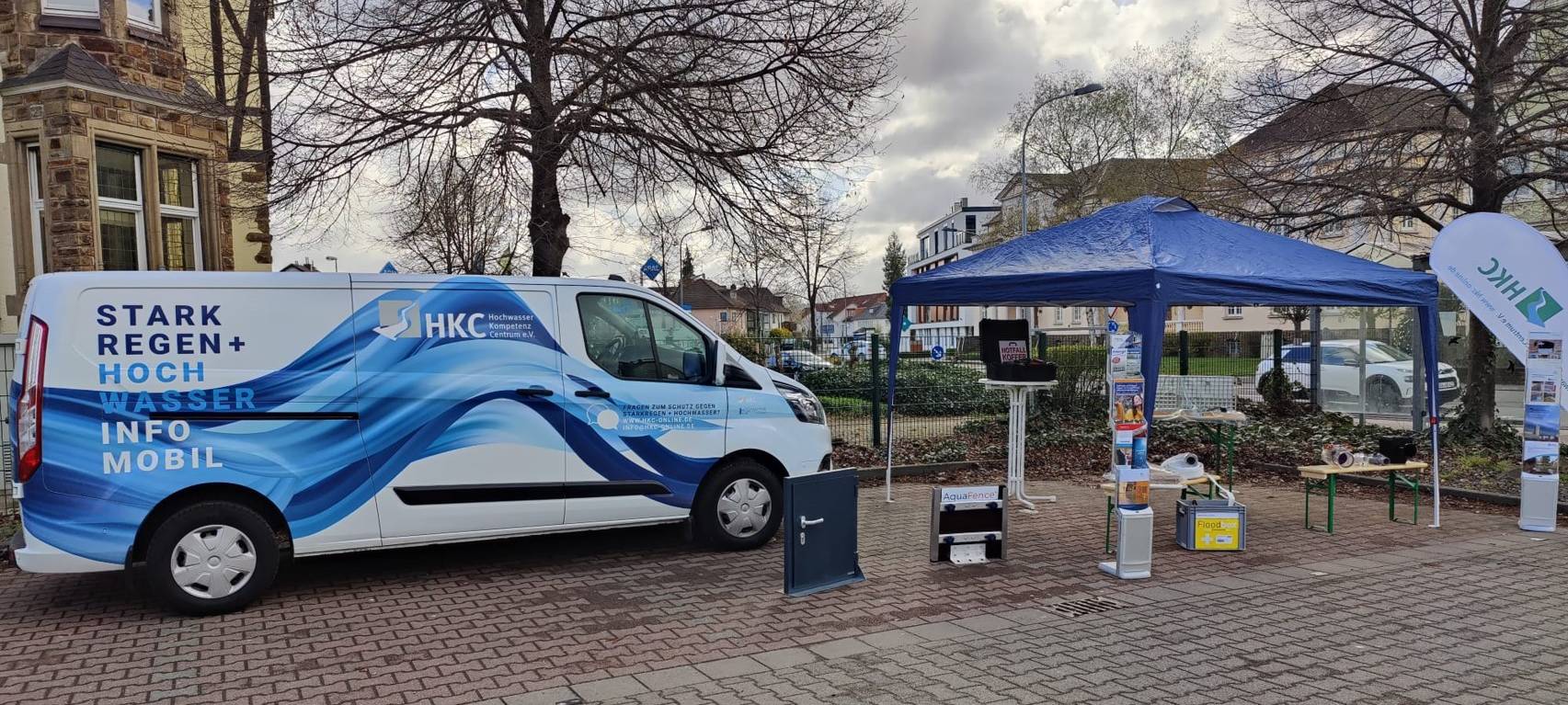Hochwasser-Infomobil in Aachen