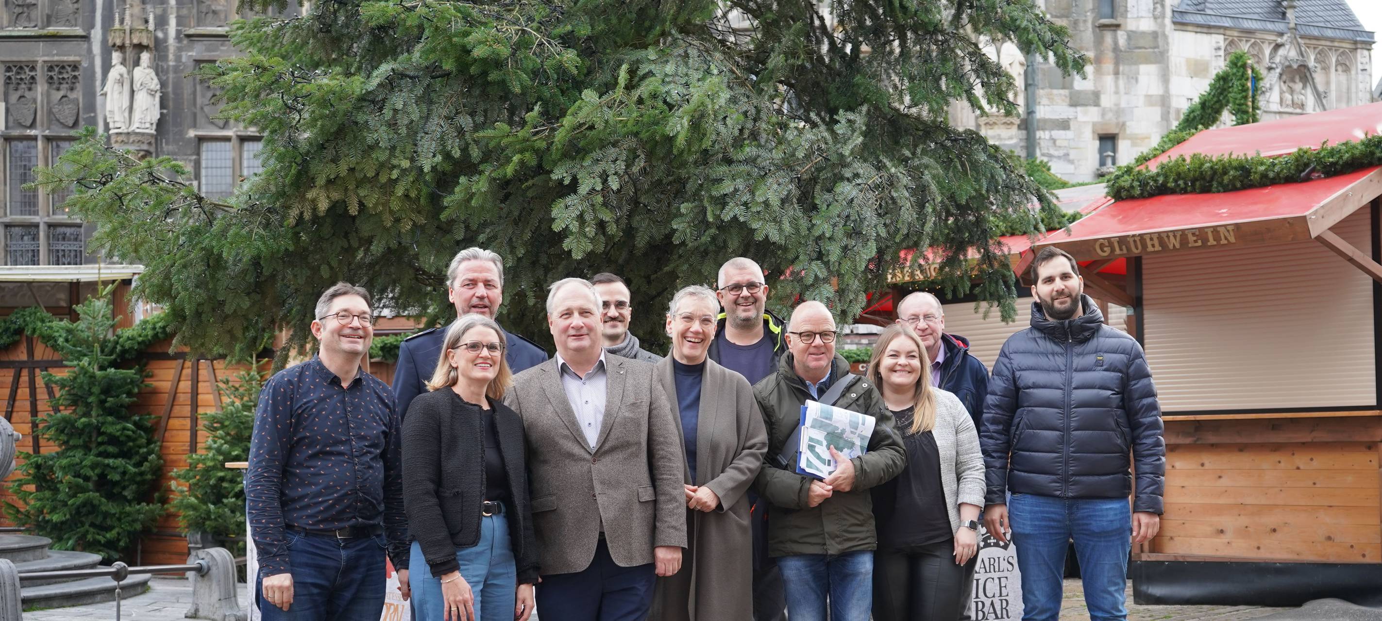 Aachener Innenstadt ist bereit für den Weihnachtsmarkt