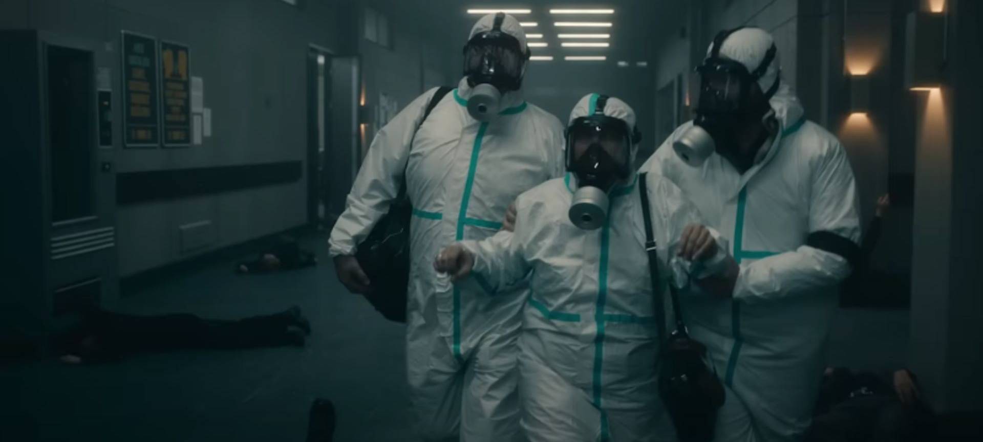 Die Menschen in Panik.