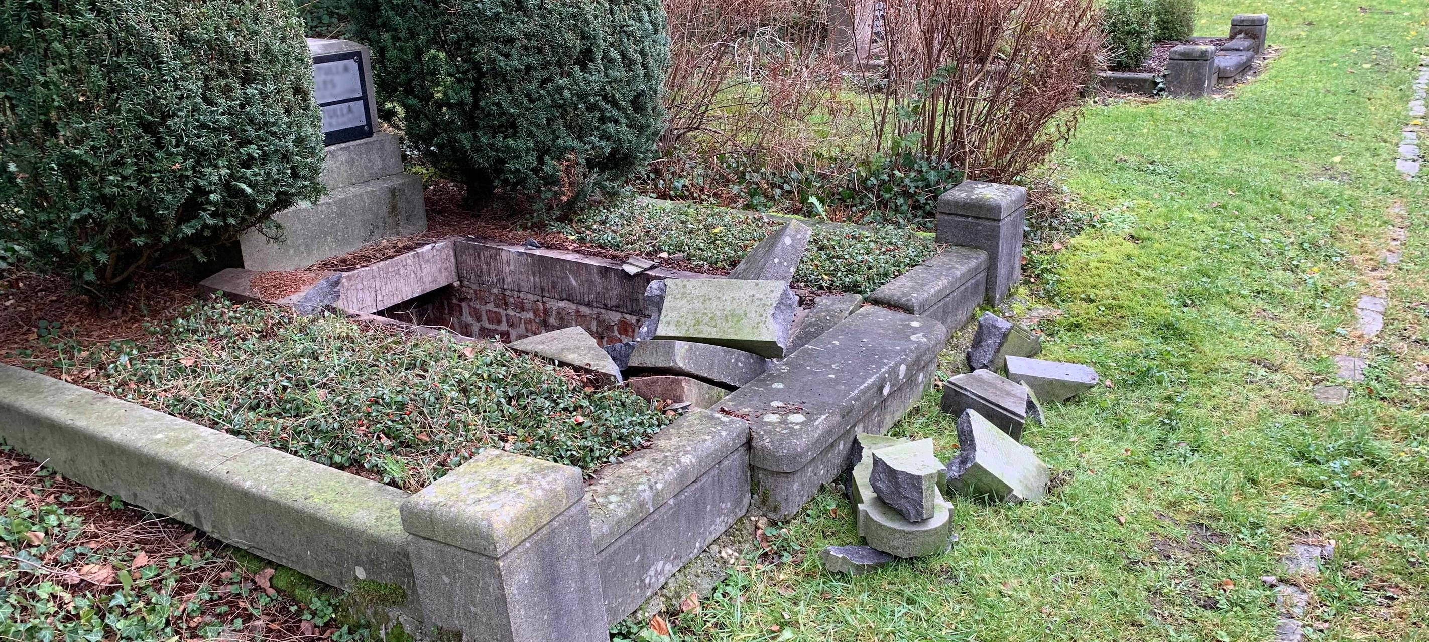 Wieder Vandalismus am Ostfriedhof