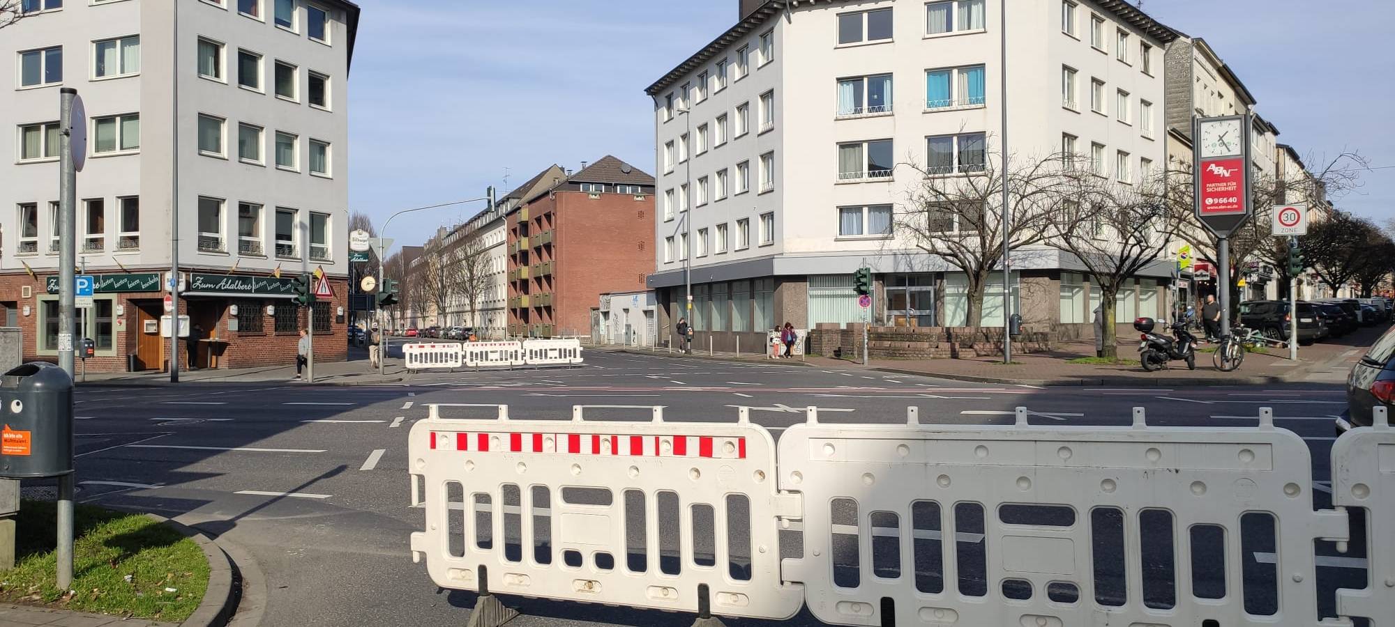 Adalbertsteinweg in Aachen: Verkehrsführung geändert