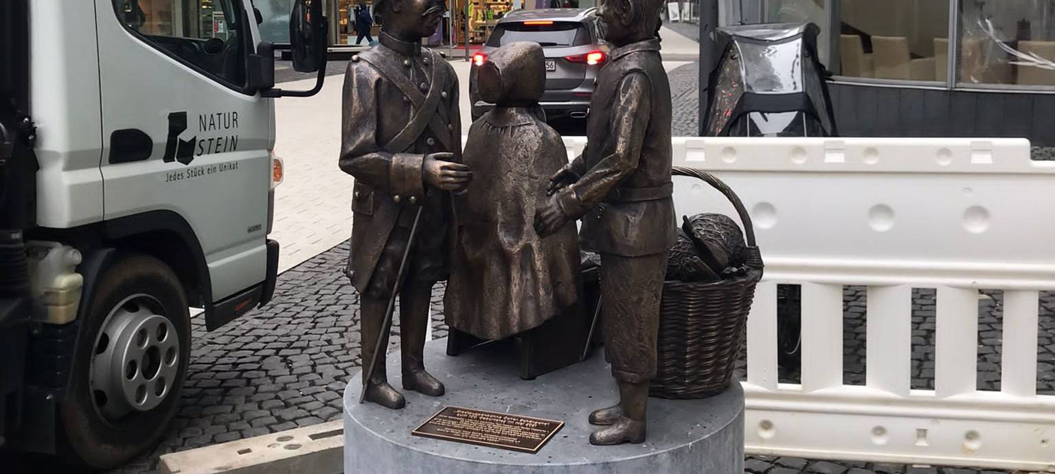 Neu in Aachen: Schängche-Denkmal am Holzgraben