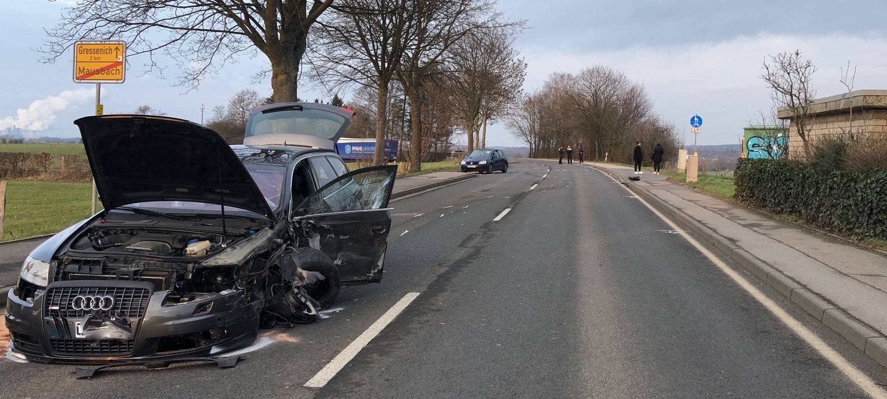 Lange Sperrung nach Unfall in Stolberg