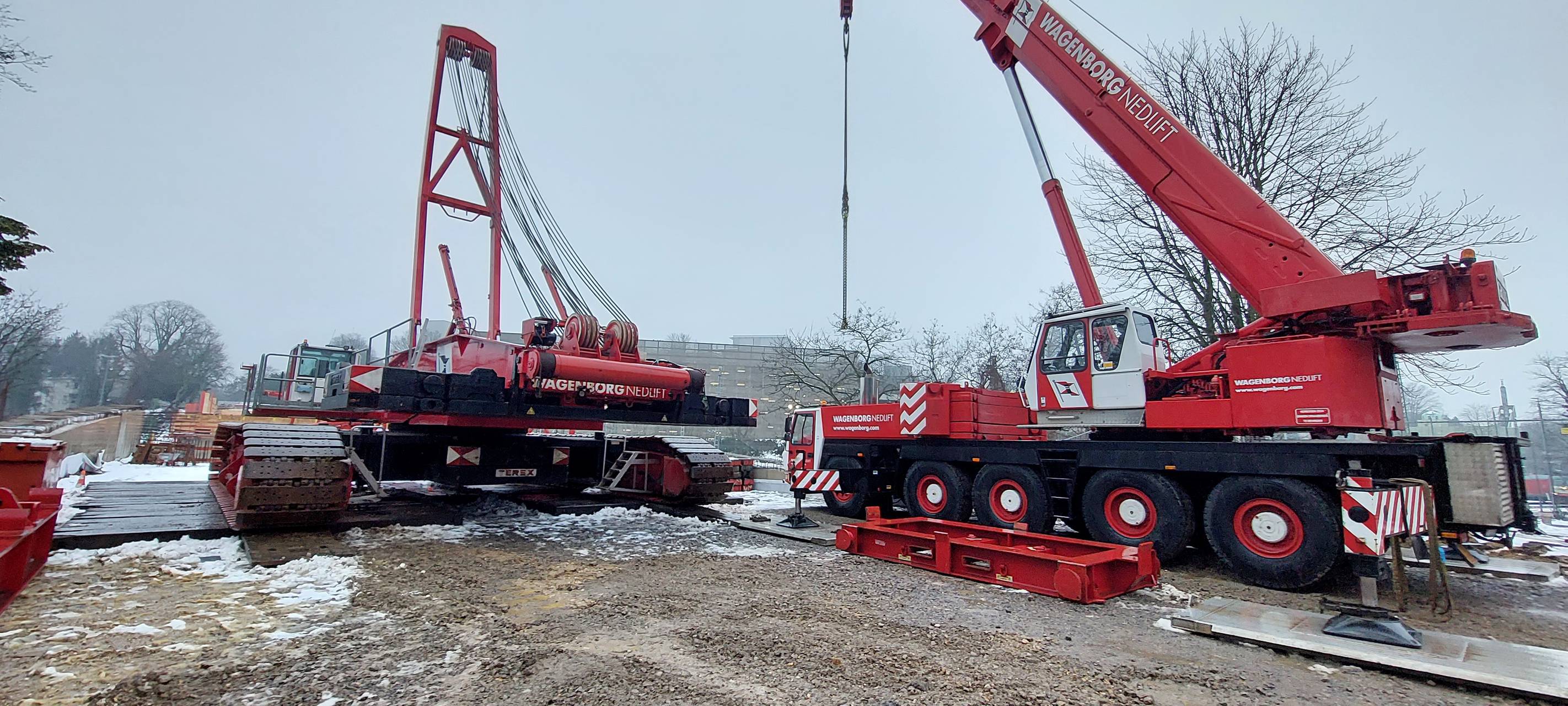 Brücke Turmstraße: Sperrungen für Kranaufbau und Stahlträger