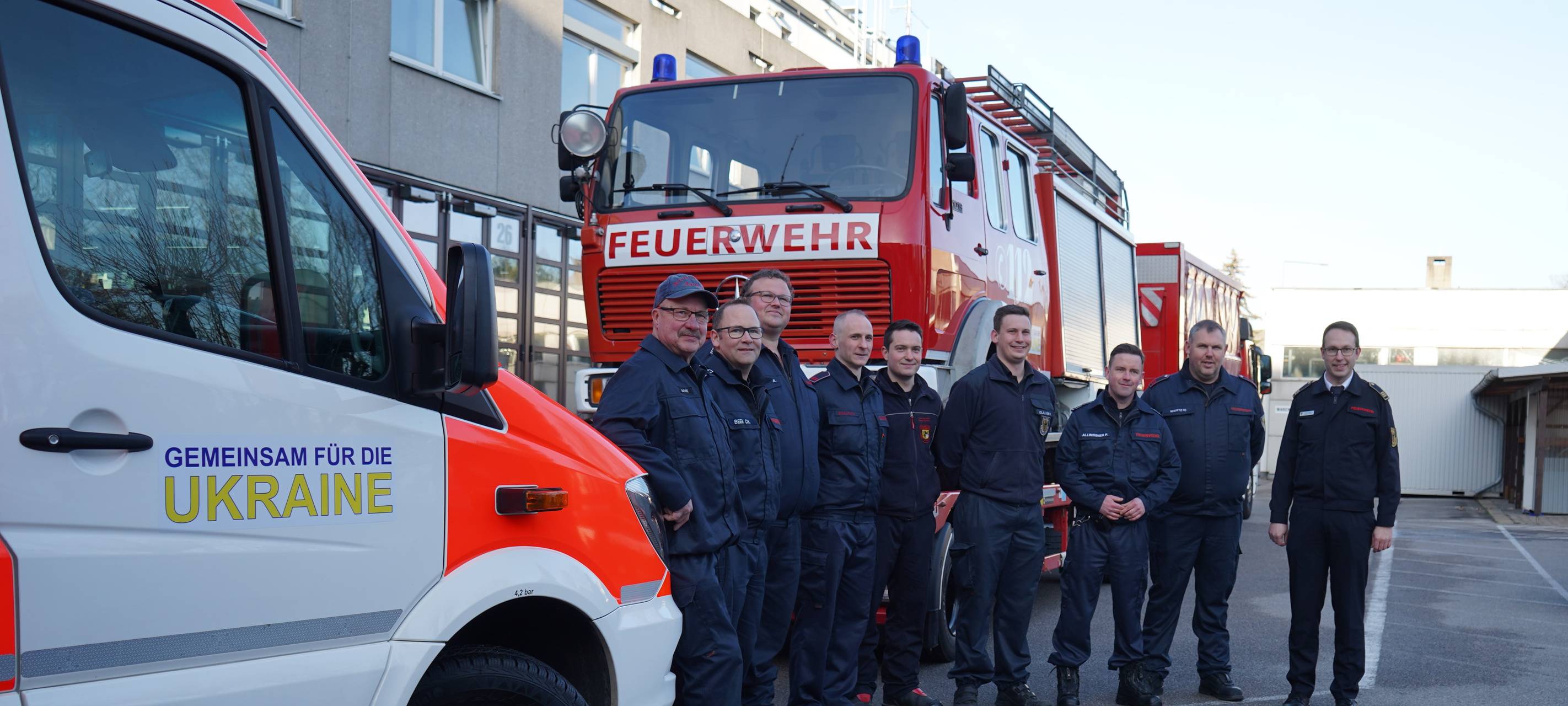 Hilfskonvoi der Feuerwehr