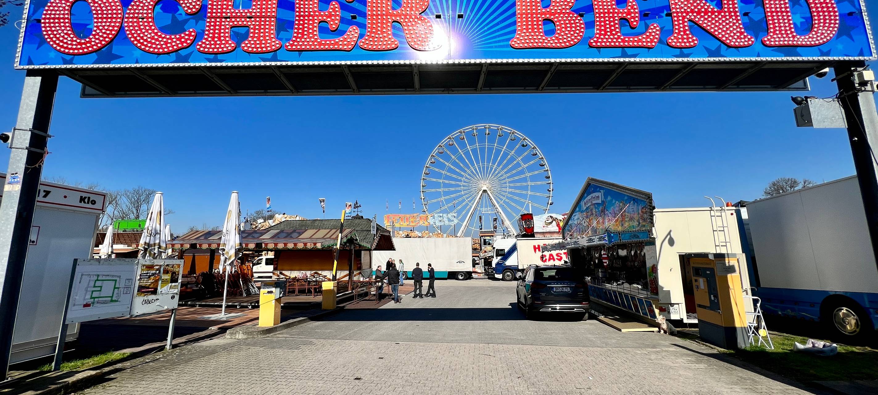 Osterbend vor der Eröffnung