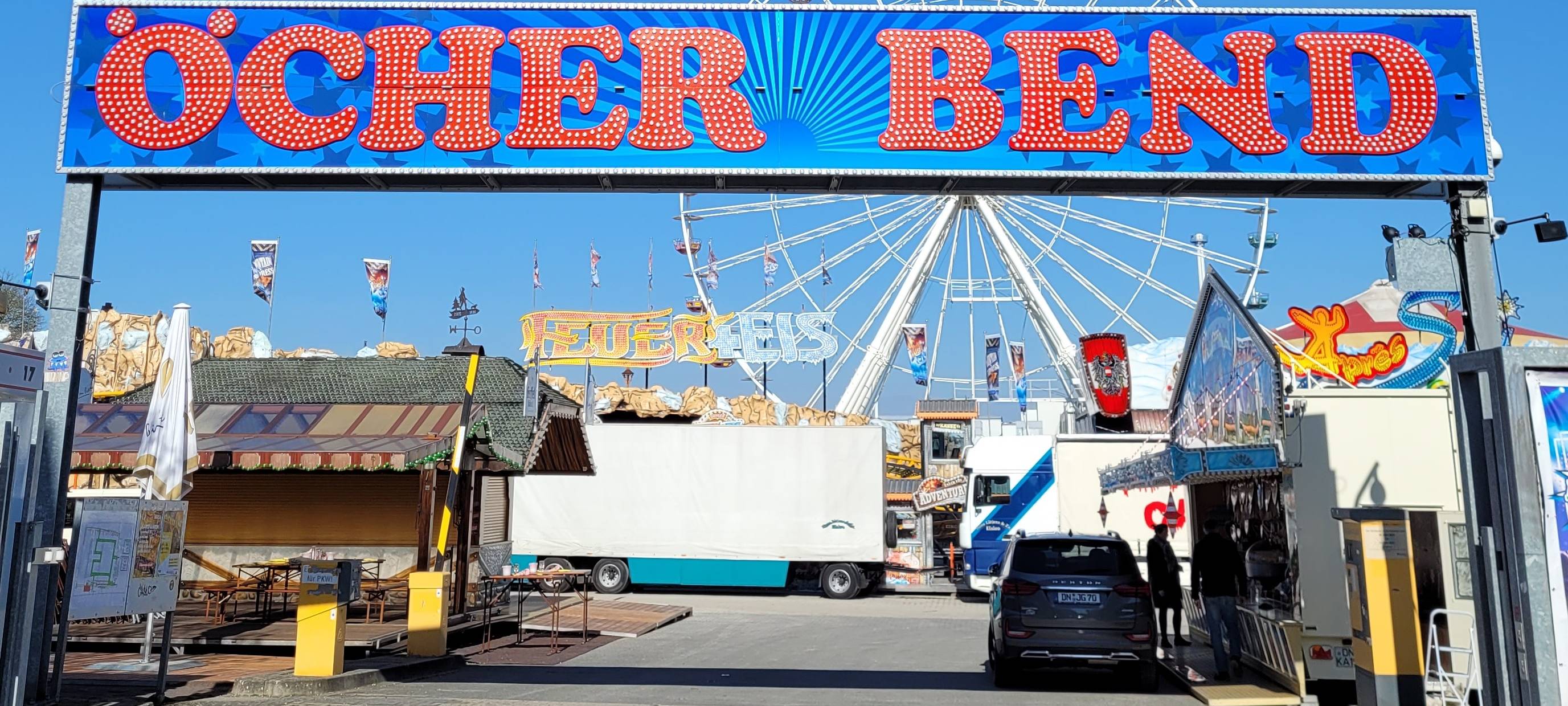 Osterbend vor der Eröffnung
