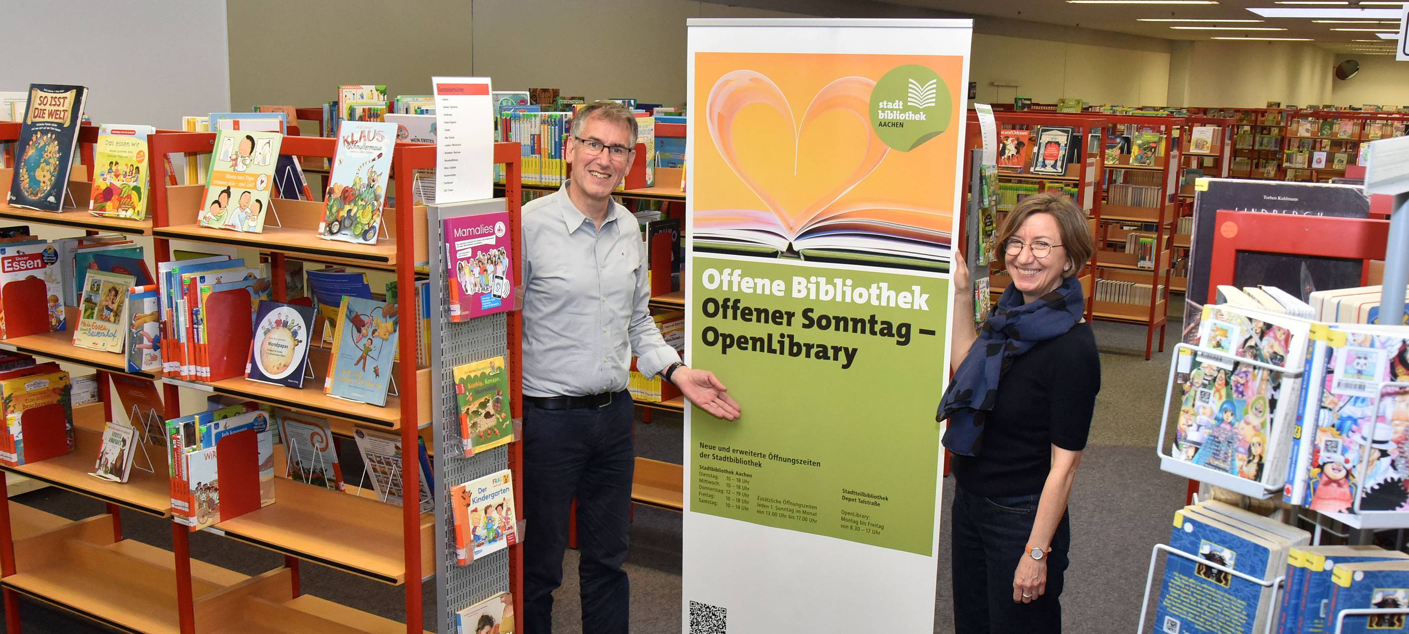 Bald "offener Sonntag" in Aachener Stadtbibliothek