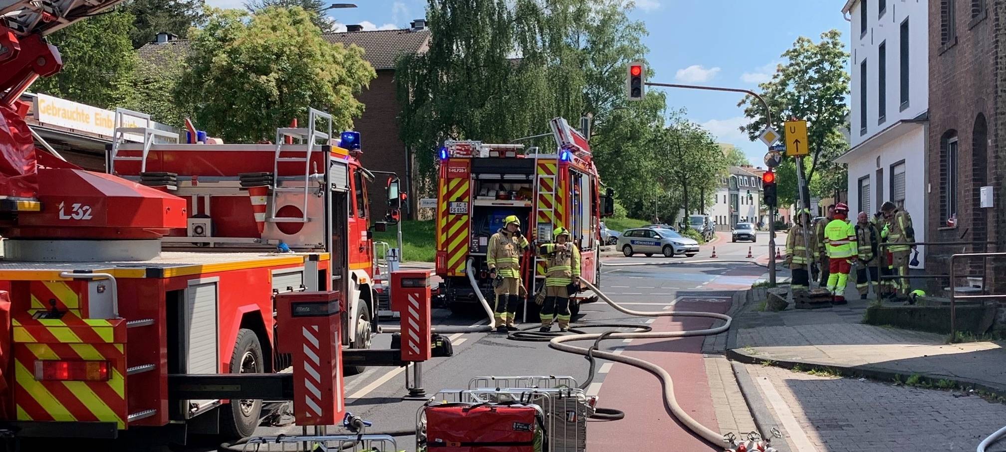 Dachstuhlbrand in Münsterbusch