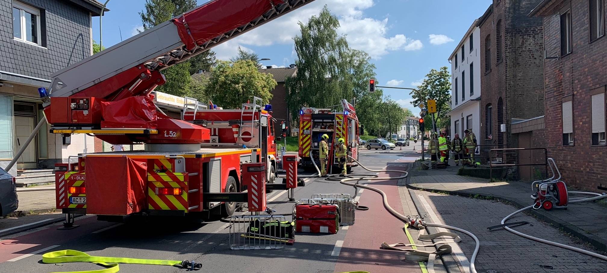 Dachstuhlbrand in Münsterbusch