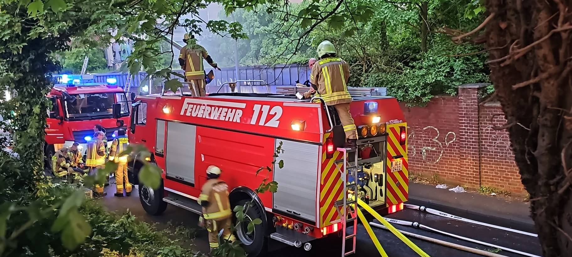 Neues Feuer im ehemaligen EBV-Gebäude - Einsturzgefahr