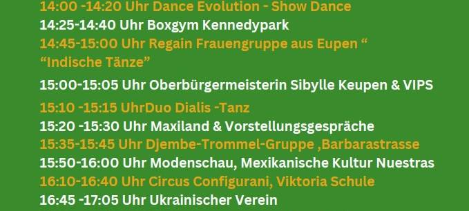 Viel Sonne für tolle Events am Wochenende hier bei uns
