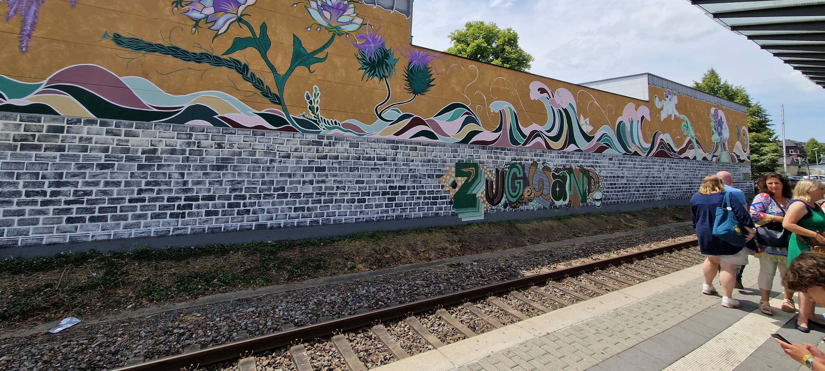 Kunstwerk am Eschweiler Talbahnhof