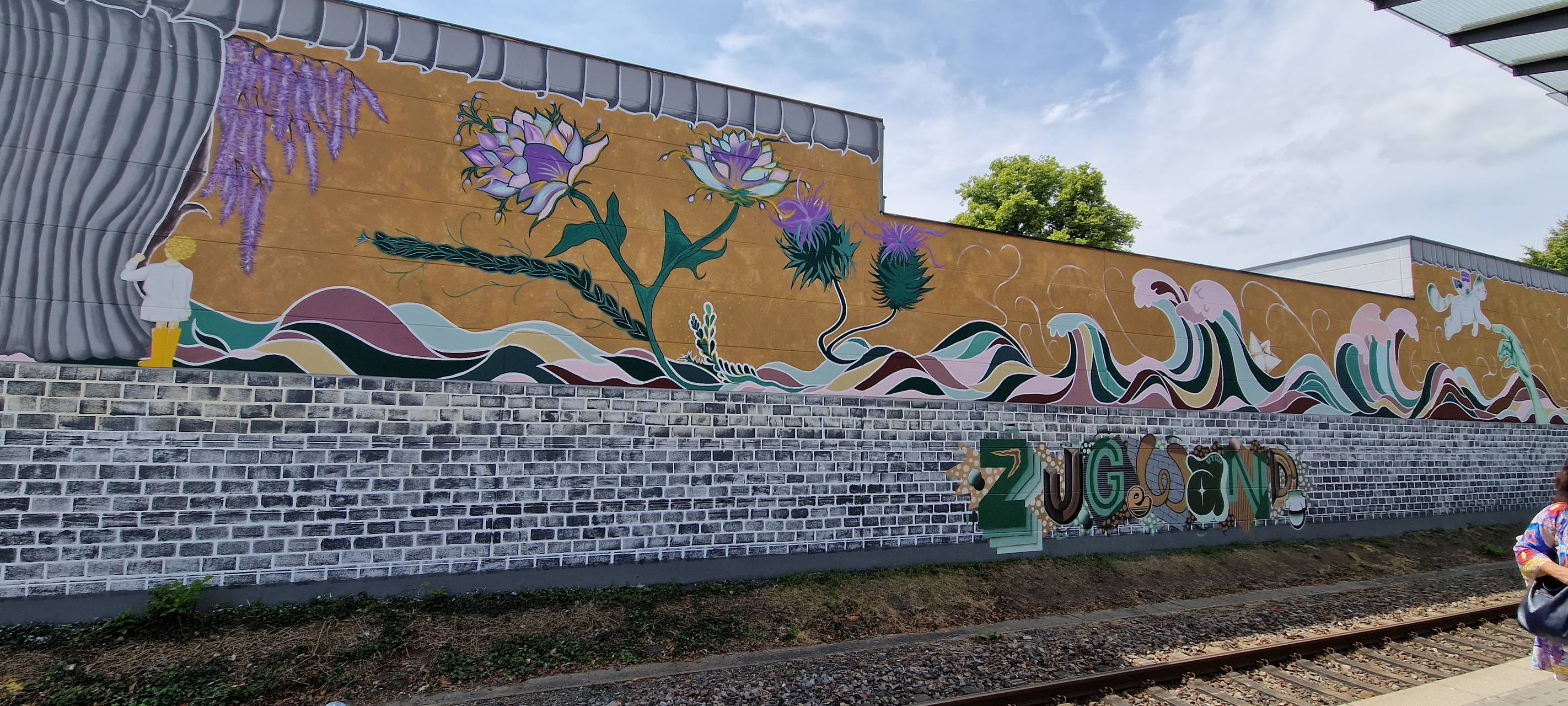Kunstwerk am Eschweiler Talbahnhof
