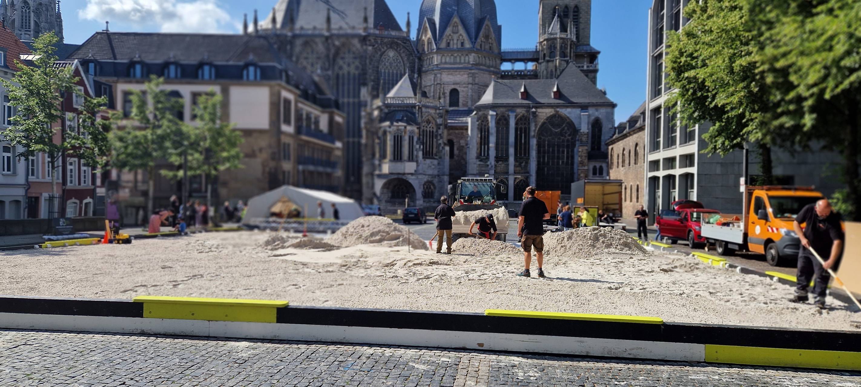 Archimedischer Sandkasten steht wieder auf dem Katschhof