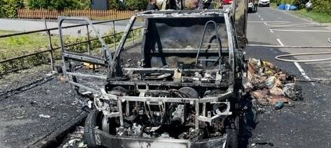 Kalterherberg: E-Auto der Post ausgebrannt