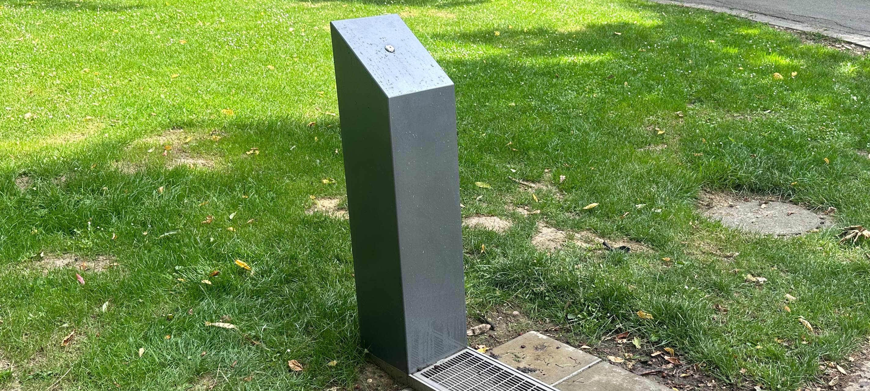 Würselen: Erster Trinkwasserbrunnen in Betrieb