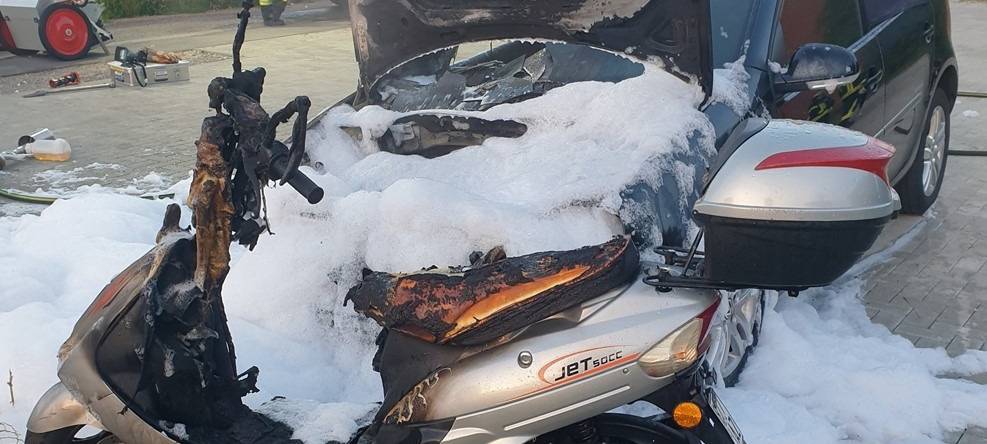 Zeugen gesucht: PKW-Brand in Baesweiler und Raubüberfall in Würselen