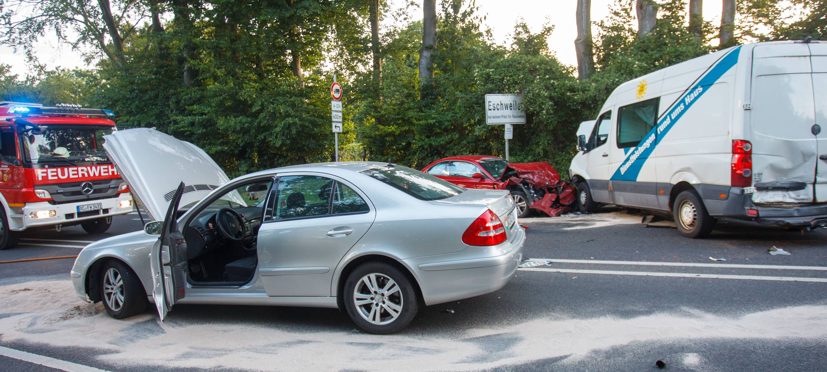Unfall mit neun Verletzten