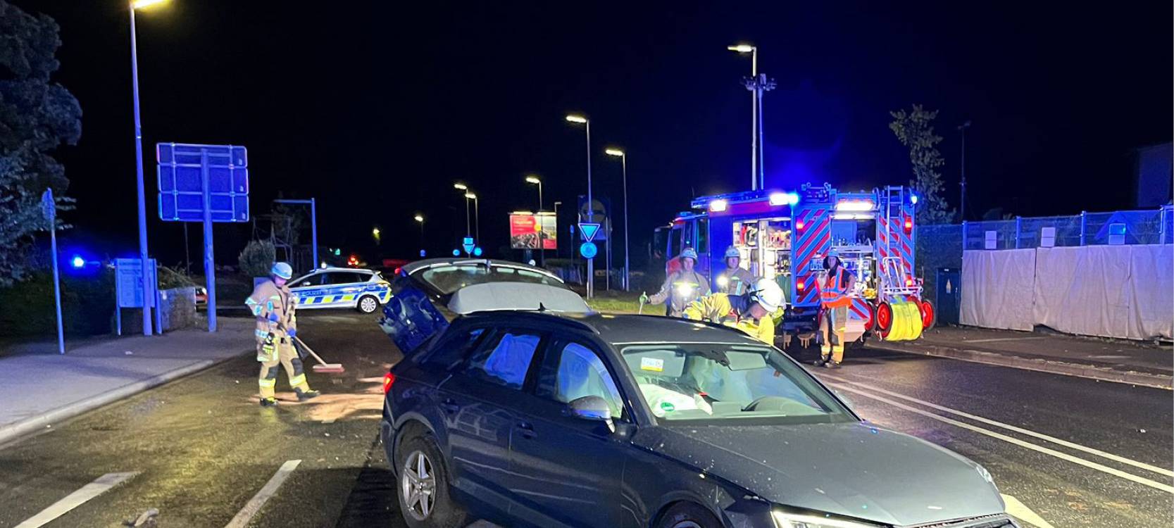 Alsdorf: Kreisverkehr übersehen