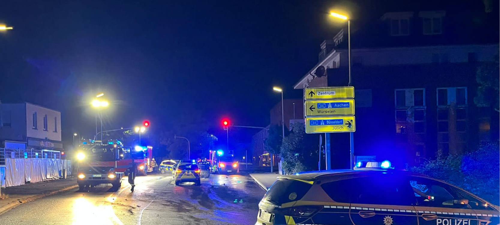 Alsdorf: Kreisverkehr übersehen