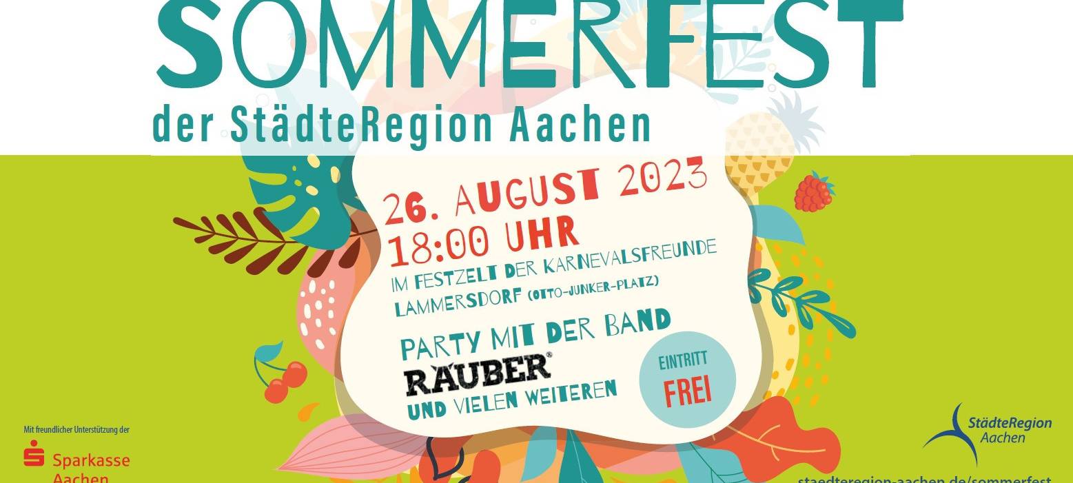 Sommerfest der StädteRegion: Am 26.8. in Lammersdorf
