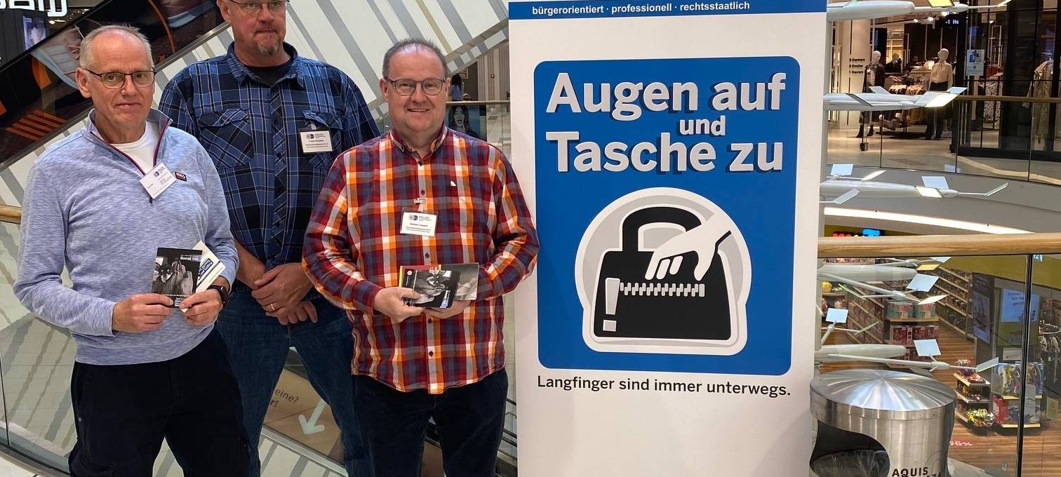 "Augen auf, Tasche zu" - Kampagne gegen Taschendiebstahl