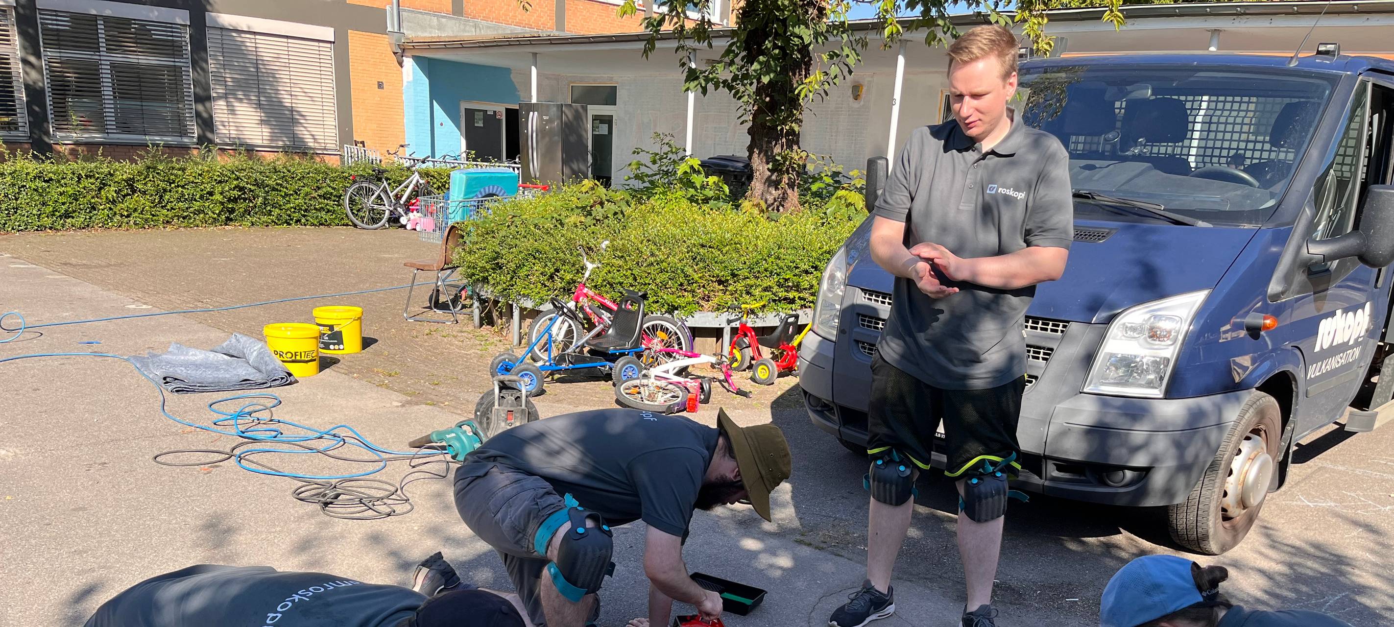 Social Day: Flüchtlingsunterkunft verschönert