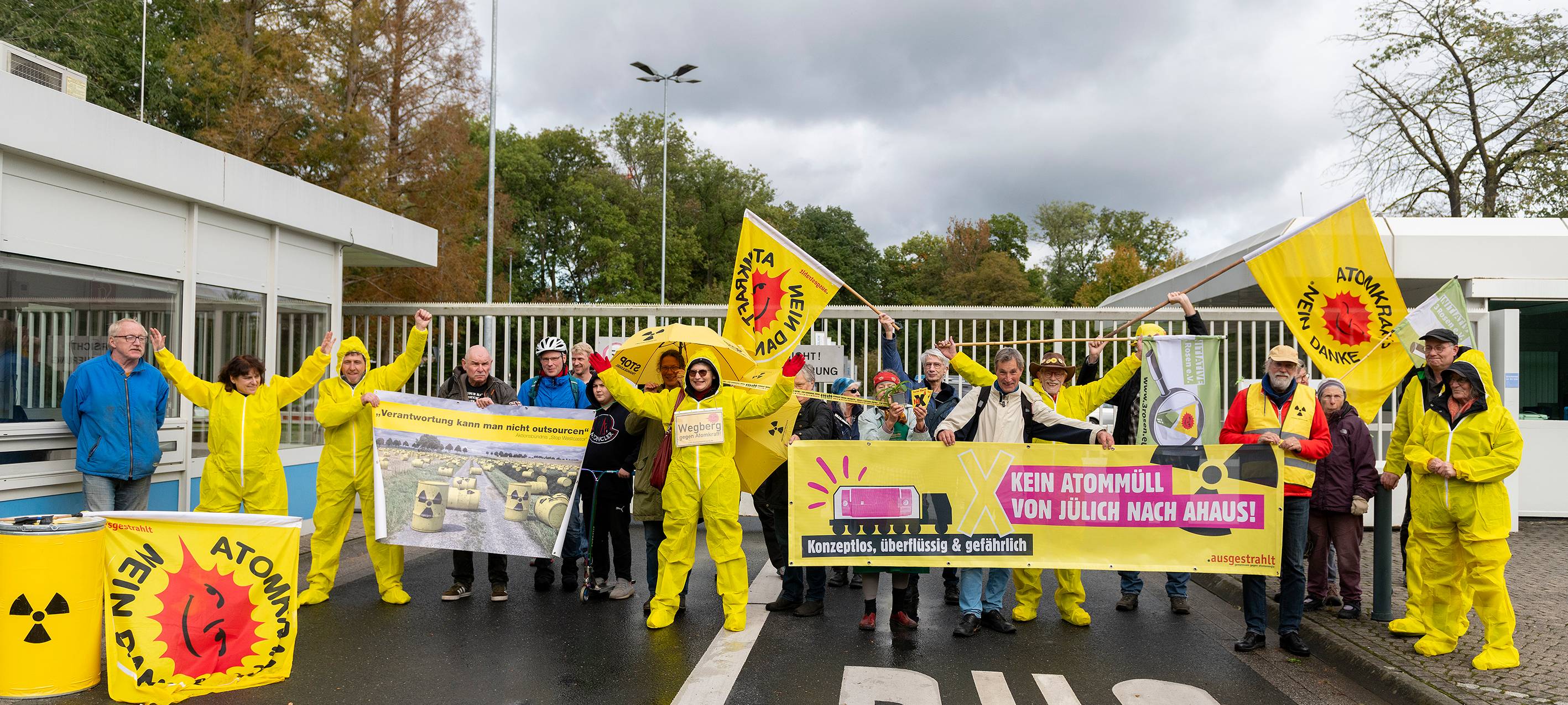 Demo gegen Atommüll-Transporte
