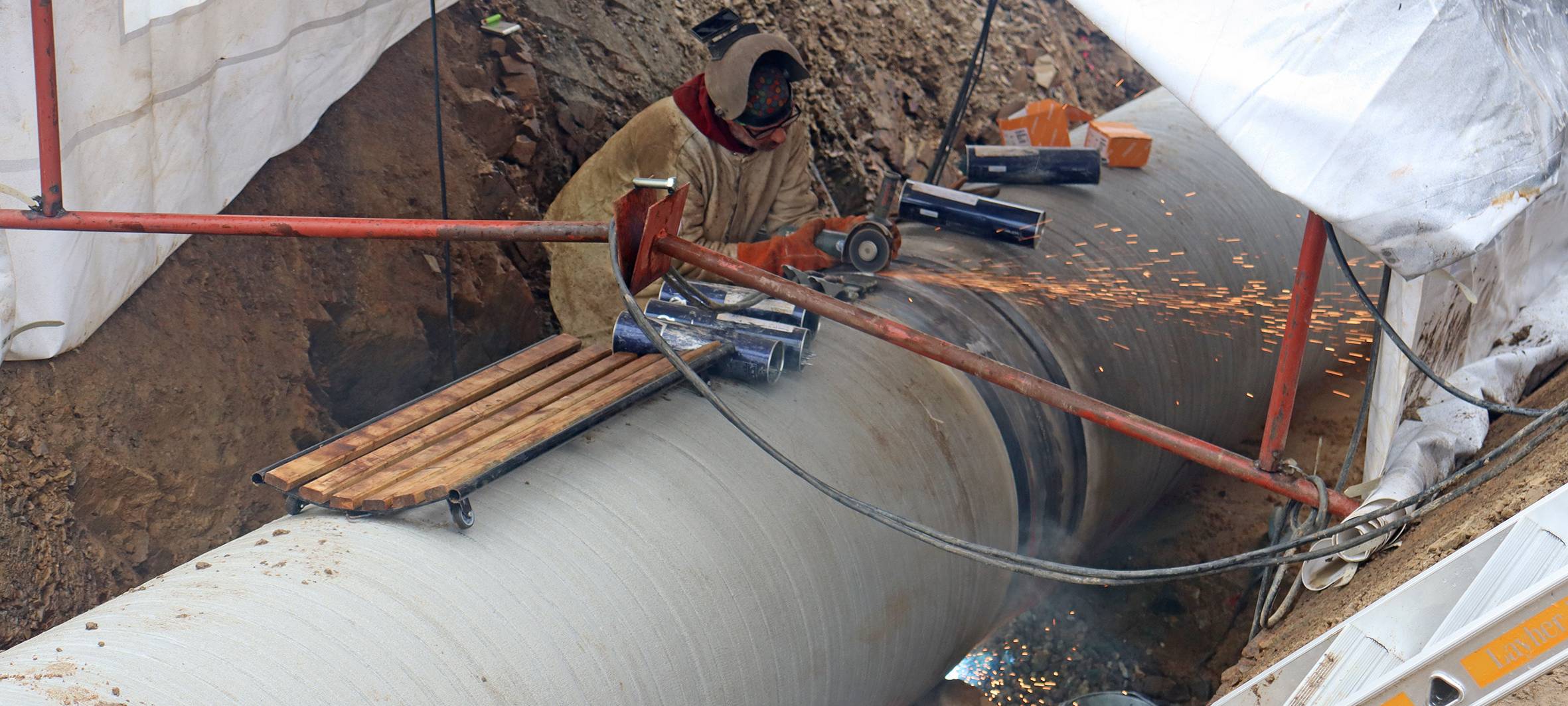 enwor-Arbeiten in Eilendorf: Trinkwasserleitung wird erneuert