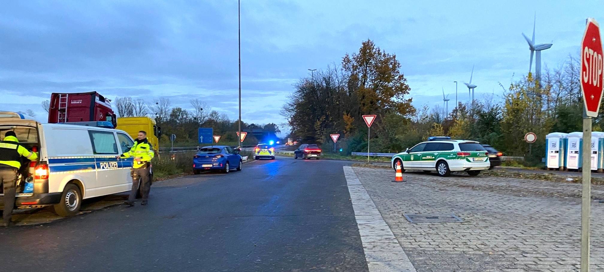 Polizeikontrollen bis in die Abendstunden