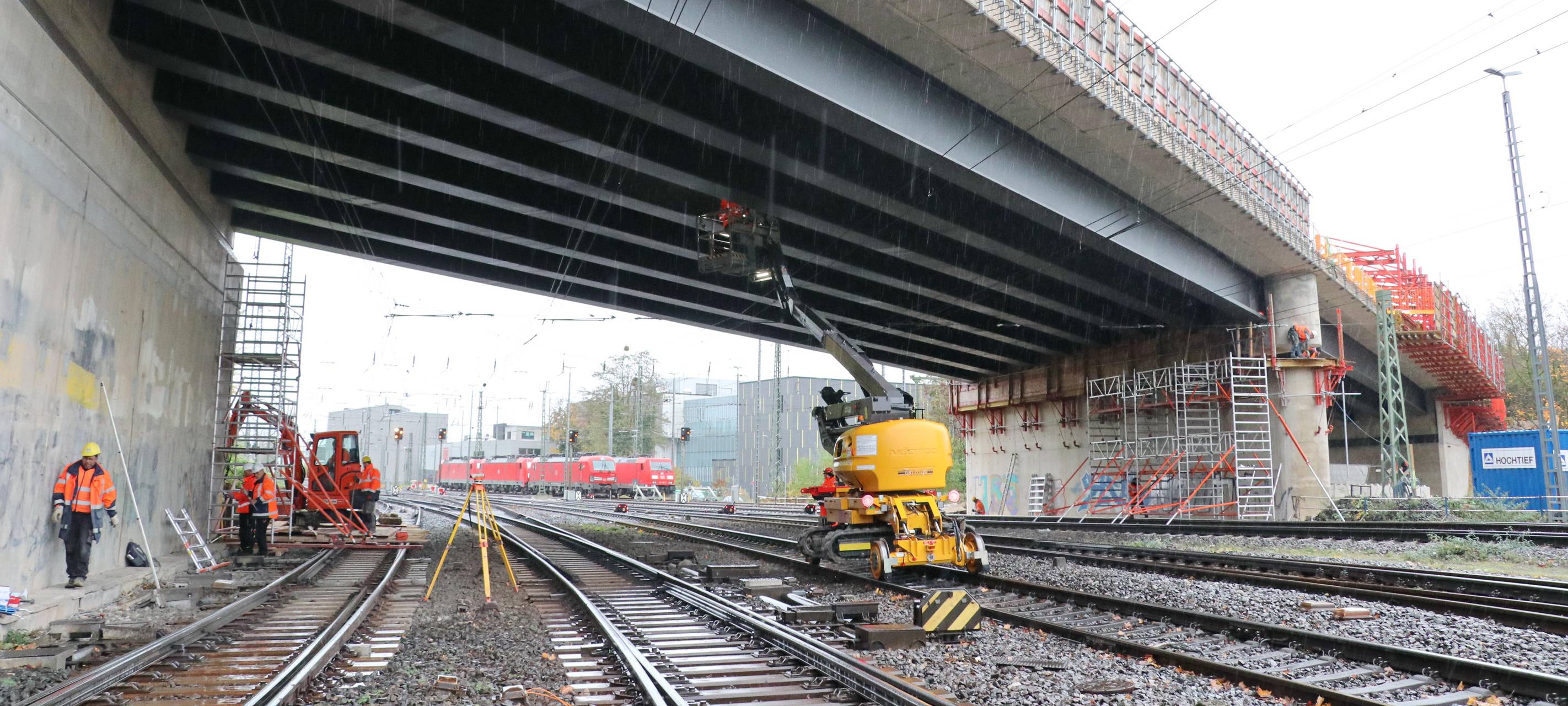 Bauarbeiten an der Brücke Turmstraße nähern sich dem Ende