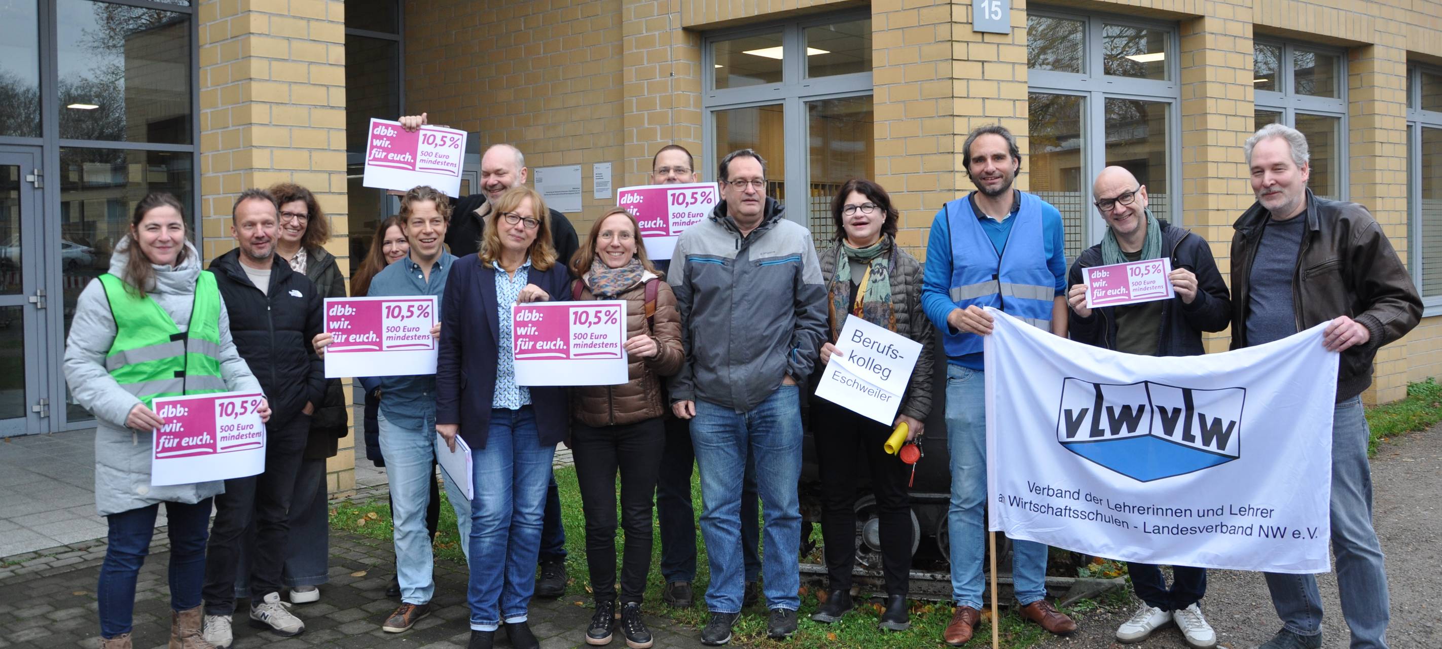 Mahnwache am Berufskolleg Eschweiler