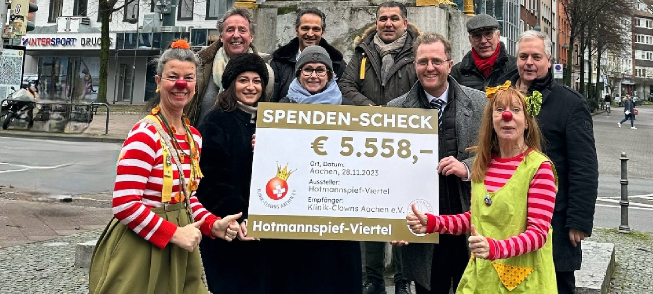 Aachen: IG Hotmannspief unterstützt Klinik-Clowns