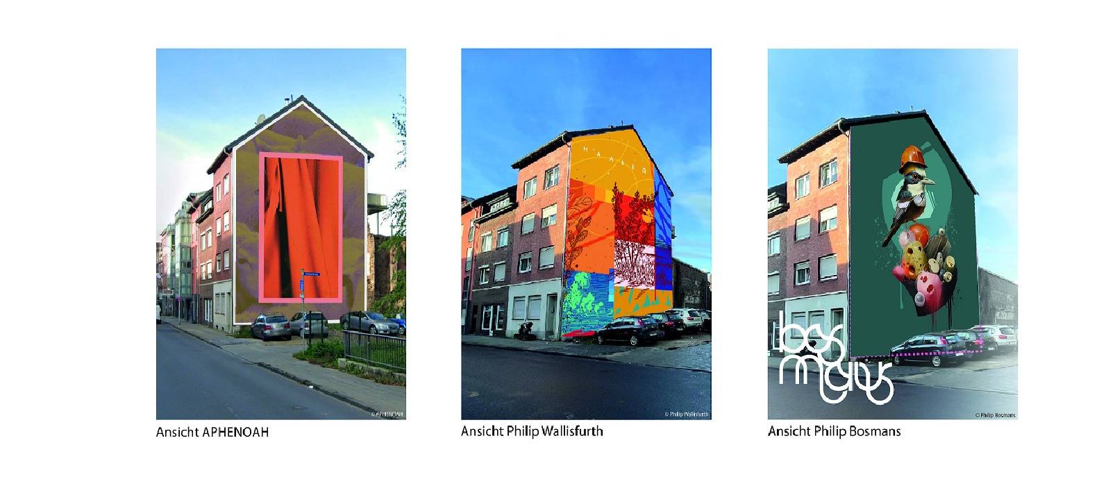 Kunst-Abstimmung: Welches Motiv soll auf die Brandwand?