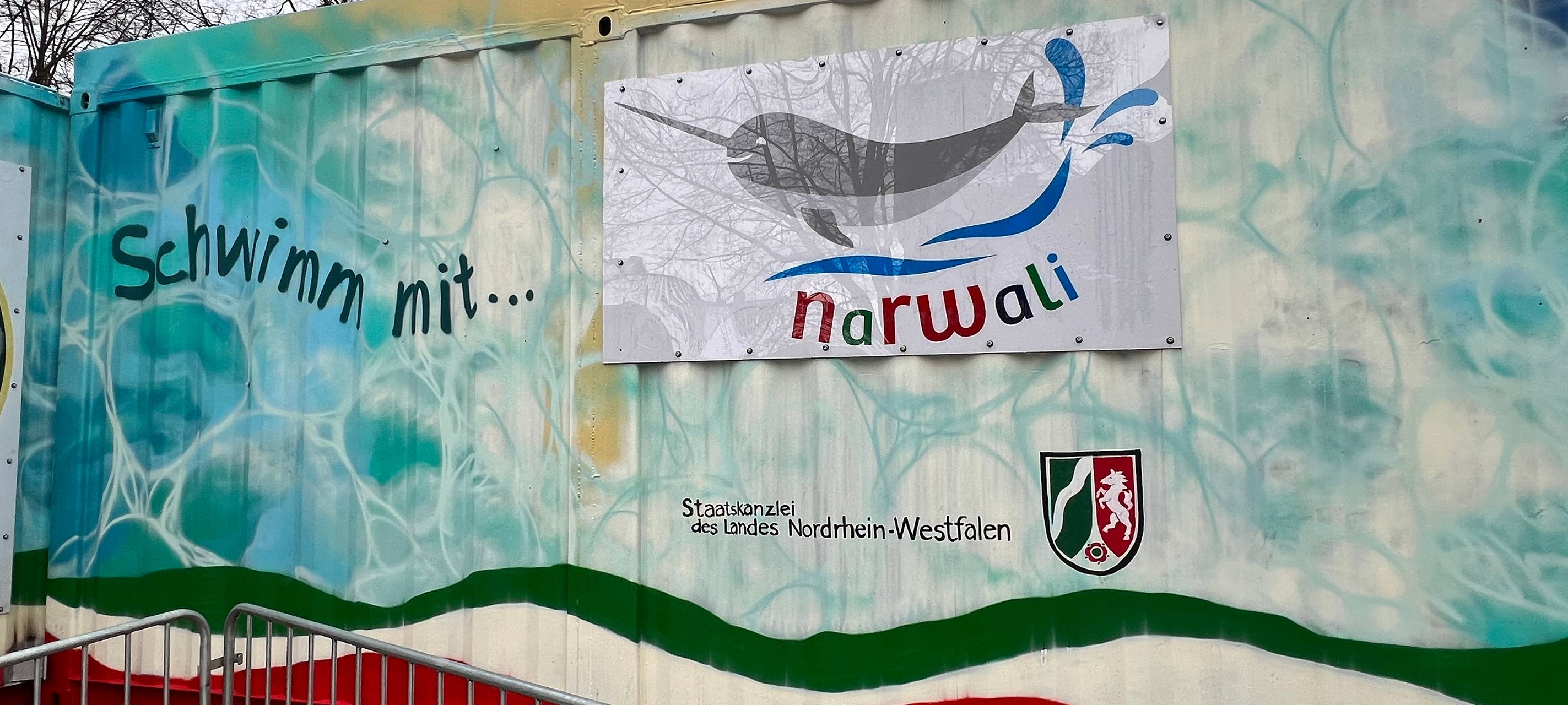 Schwimmcontainer "Narwali" in Stolberg