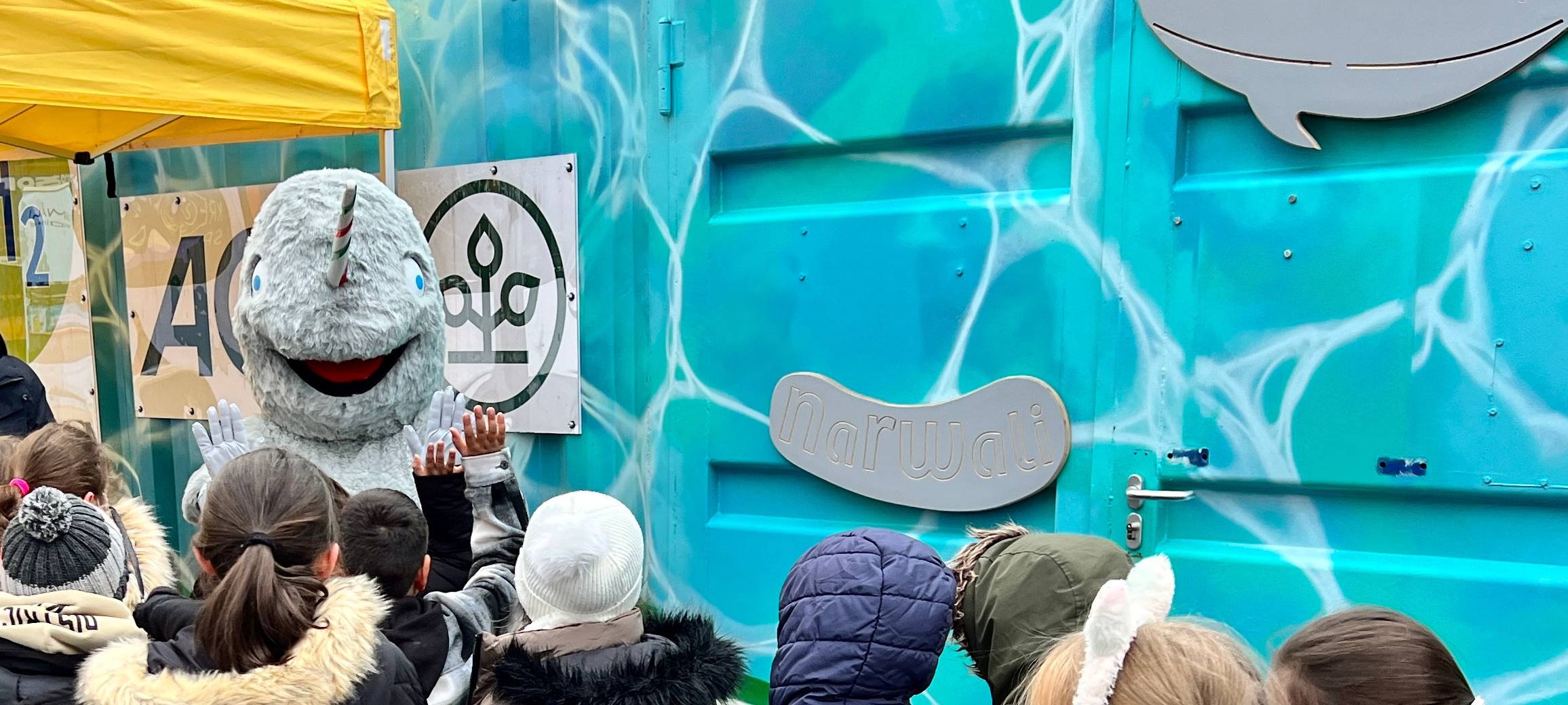 Schwimmcontainer "Narwali" in Stolberg