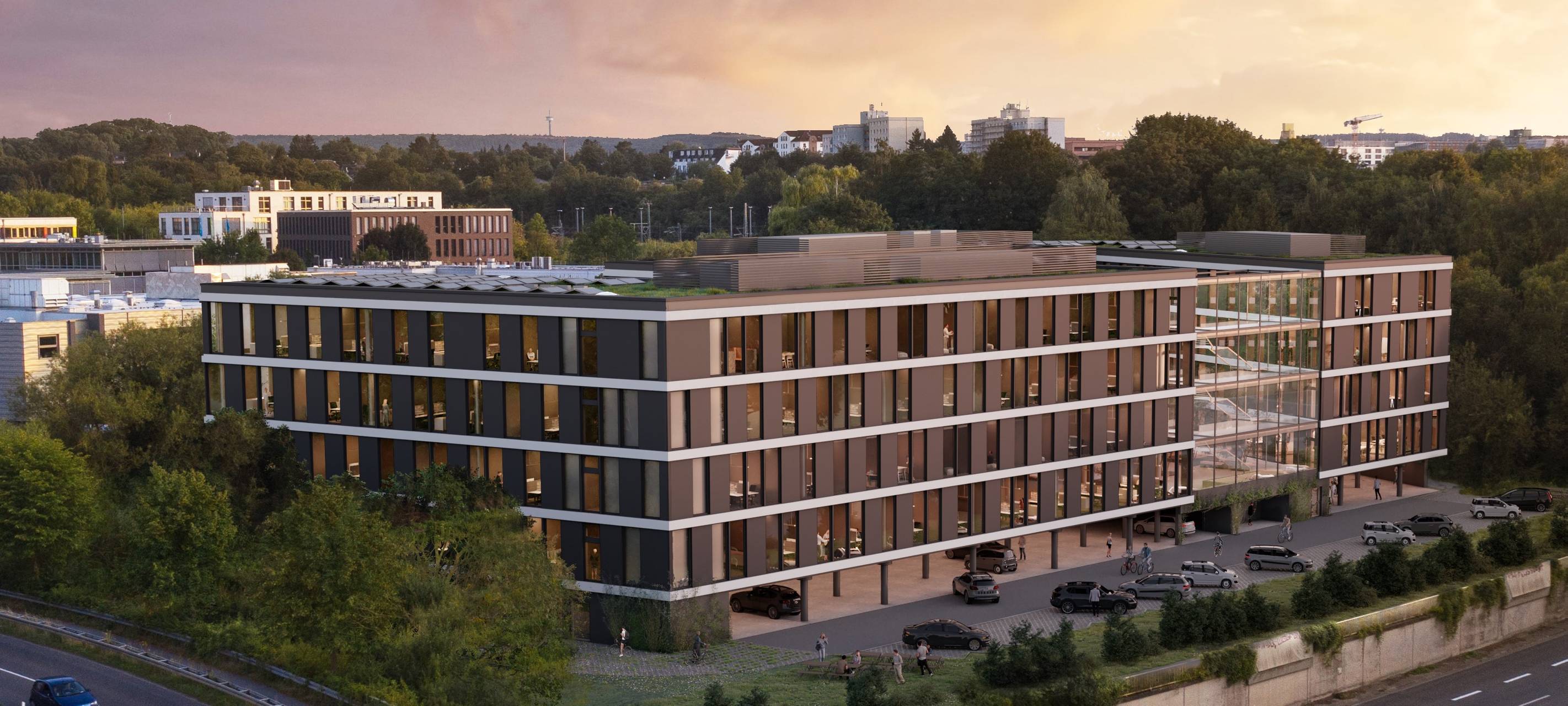 Neue RWTH-Bleibe: Richtfest am „Office West“