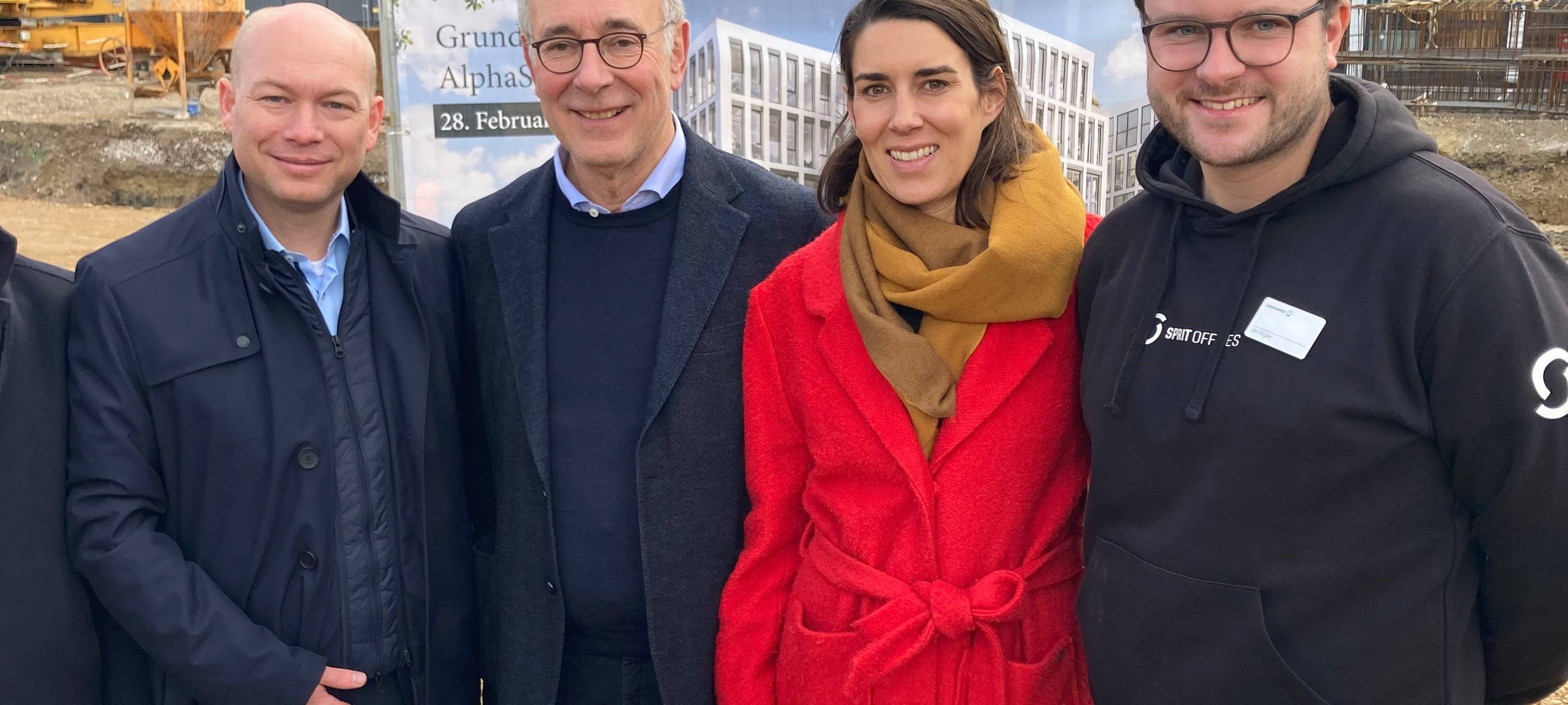 Grundstein für Bürogebäude Alpha Space gelegt