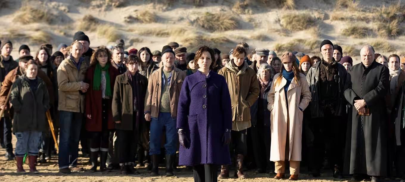 Die Inselchefin und ihr "Volk".