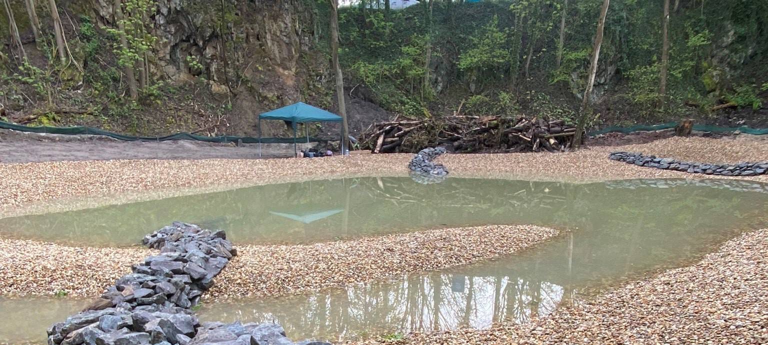 Zweiter Teich in Gehlens Kull fertig