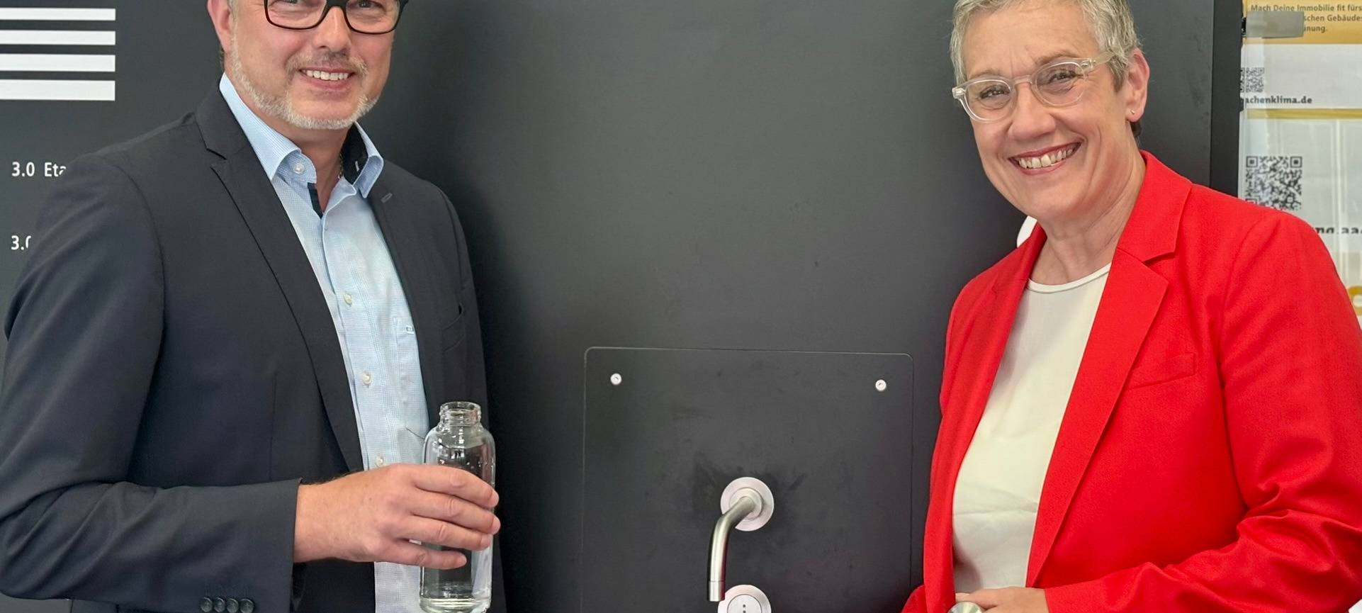 Frisches Trinkwasser für alle in der Stadt Aachen