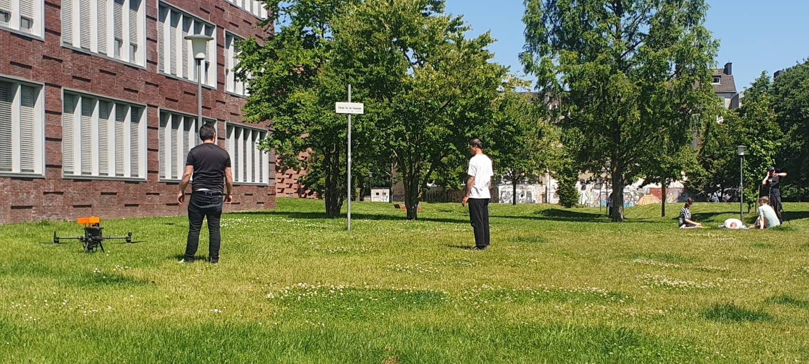 Tests mit Rettungsdrohnen in Aachen