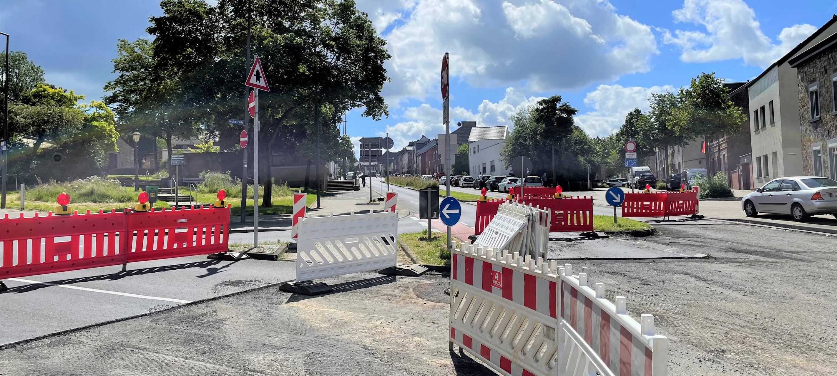 Neue Fahrbahn für die von-Coels-Straße in Aachen-Eilendorf