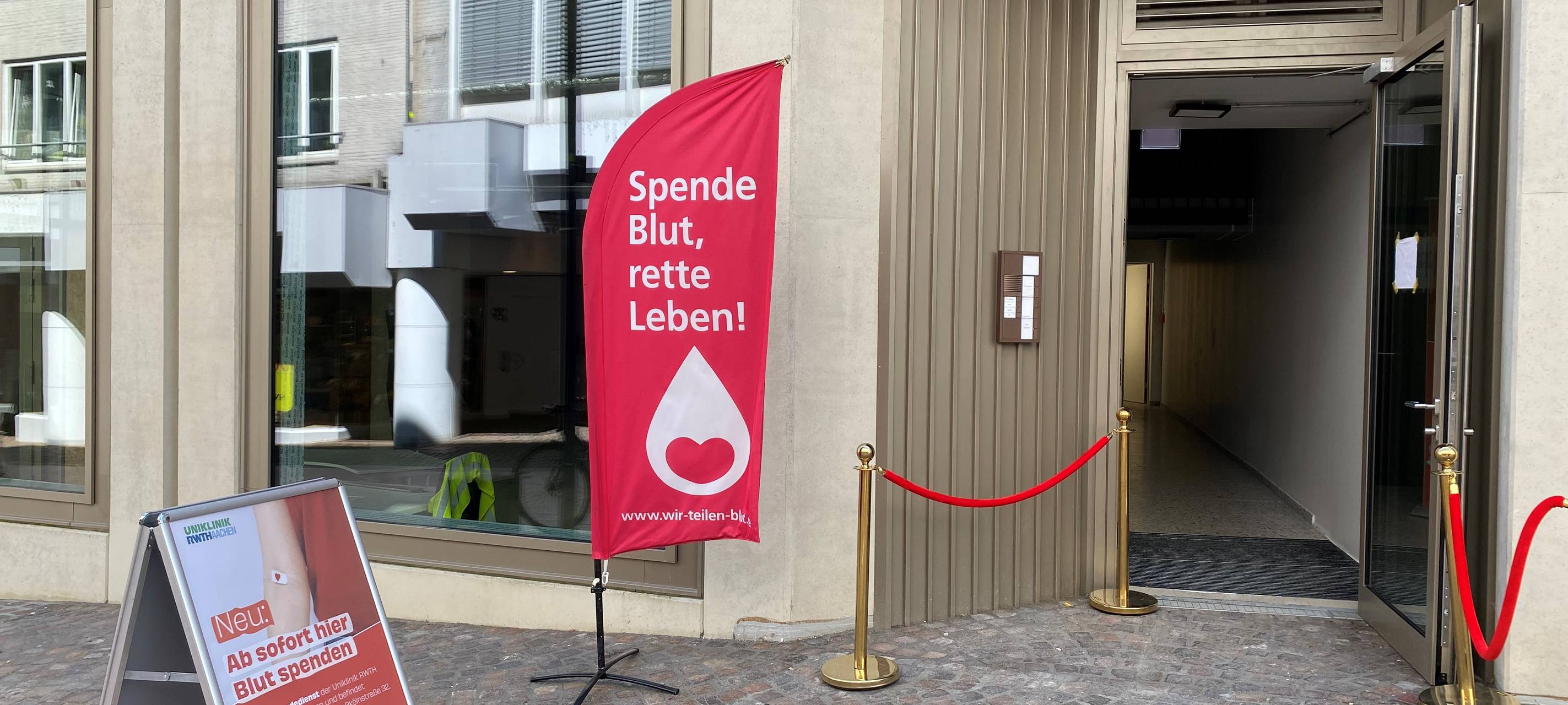 Neuer Standort zum Blutspenden in Aachen