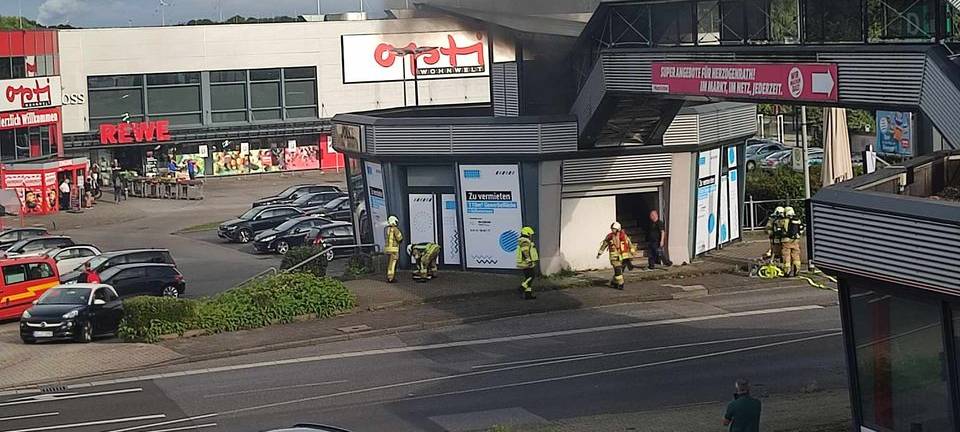 Feuer in Straß an der Voccartstraße